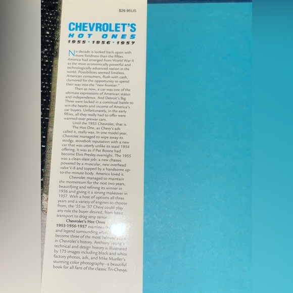 PreOwned Chevrolet’s Hot Ones 1955, 1956 , 1957 , HardCover Book . - Picture 7 of 14